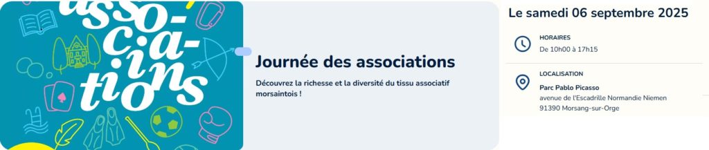 logo journée des association de morsang